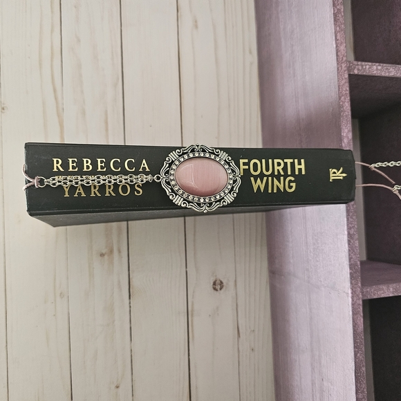 Moonstone Pink Pendant Bookmark - Picture 4 of 4